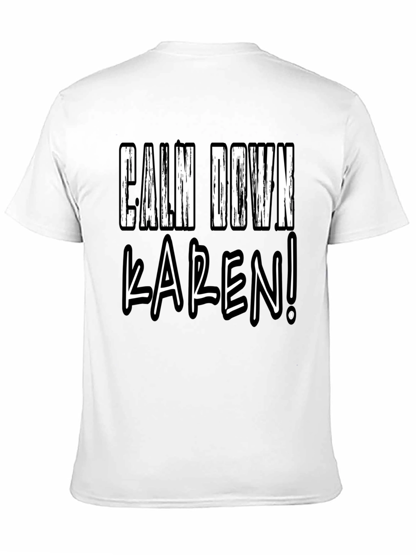 Calm Down Karen! Novelty Graphic Tee - Black