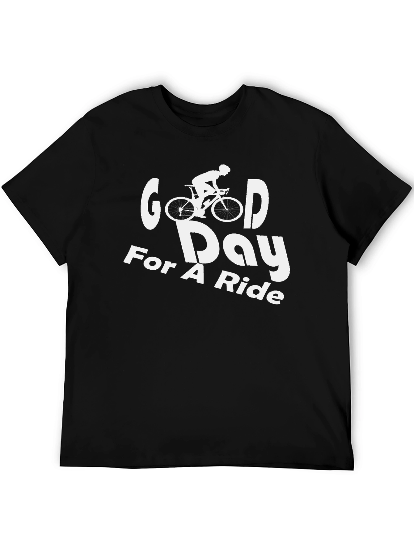Good Day For A Ride Black Graphic T-Shirt