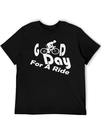 Good Day For A Ride Black Graphic T-Shirt