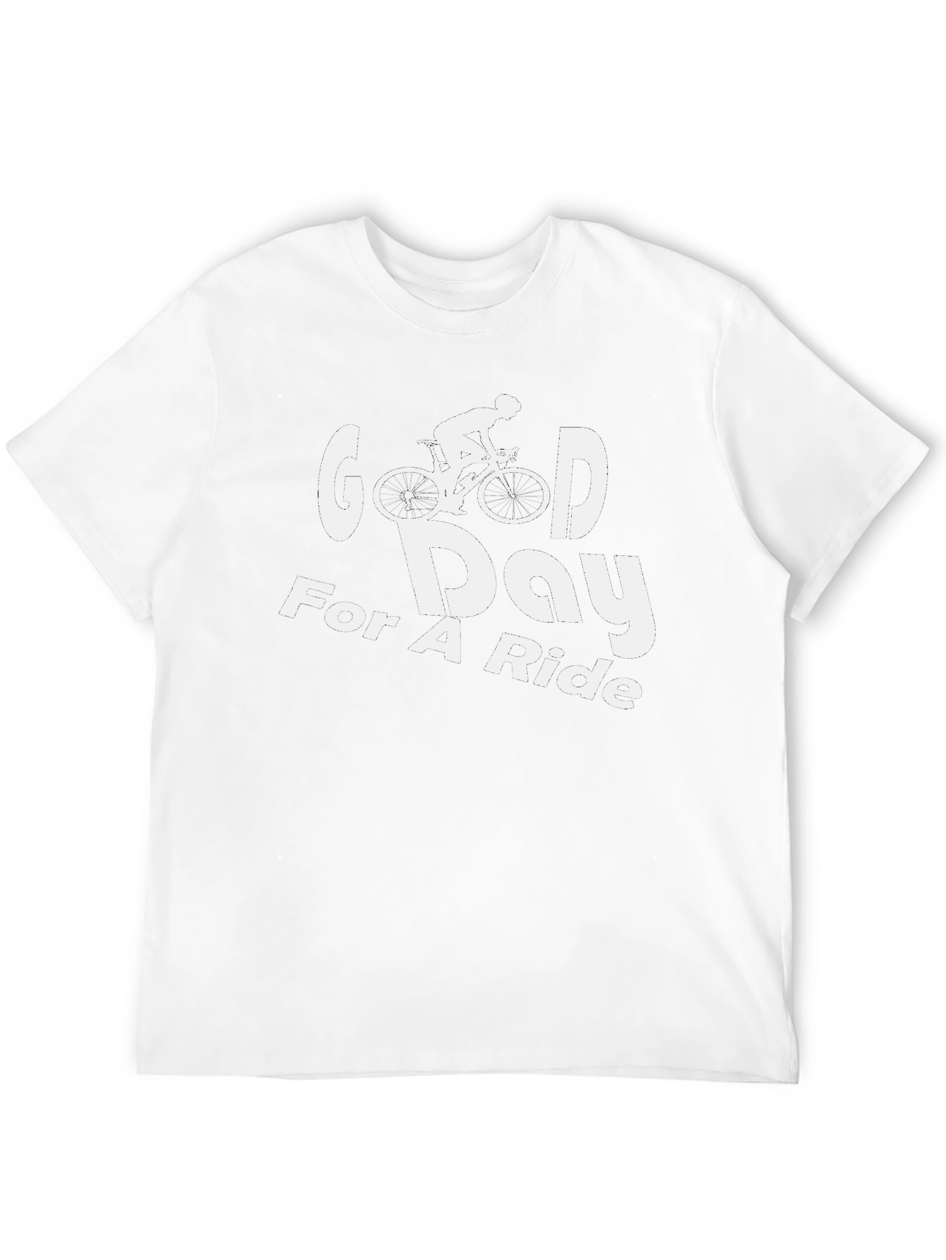 Good Day For A Ride Black Graphic T-Shirt