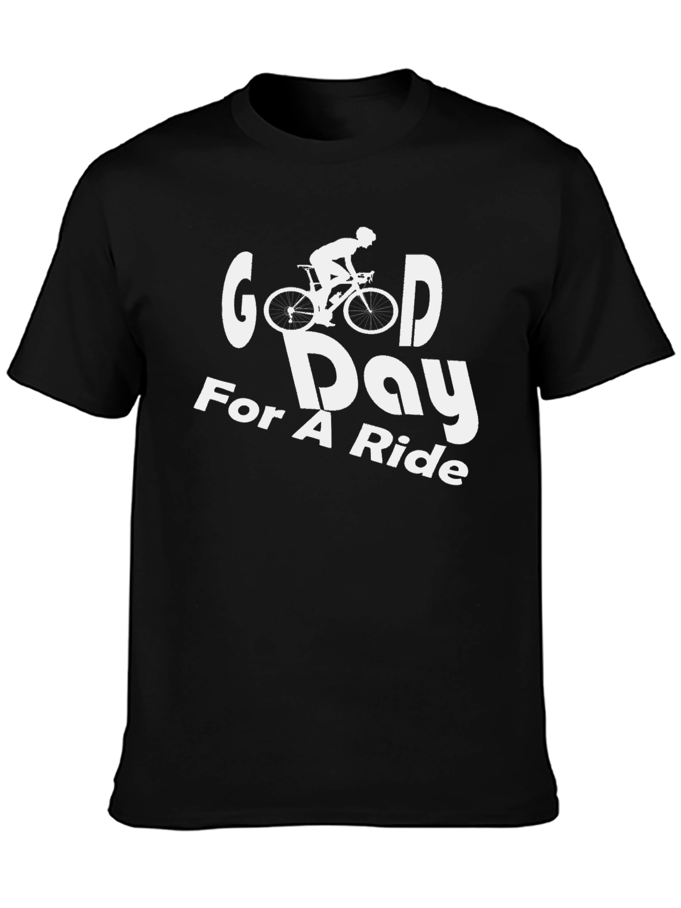 Good Day For A Ride Black Graphic T-Shirt