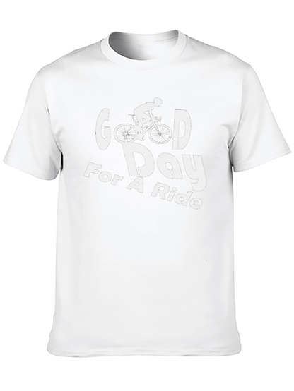 Good Day For A Ride Black Graphic T-Shirt