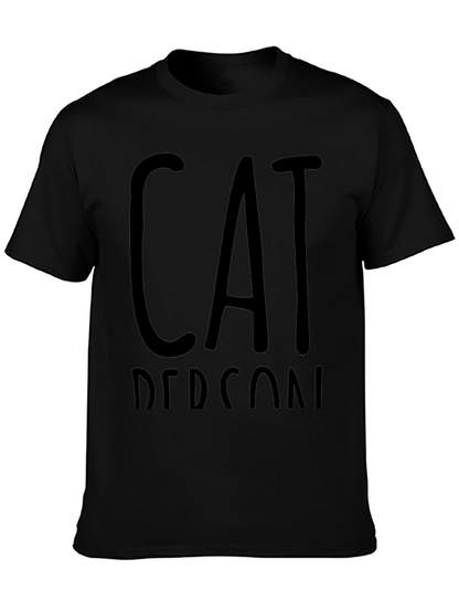 Cat Person Black T-Shirt