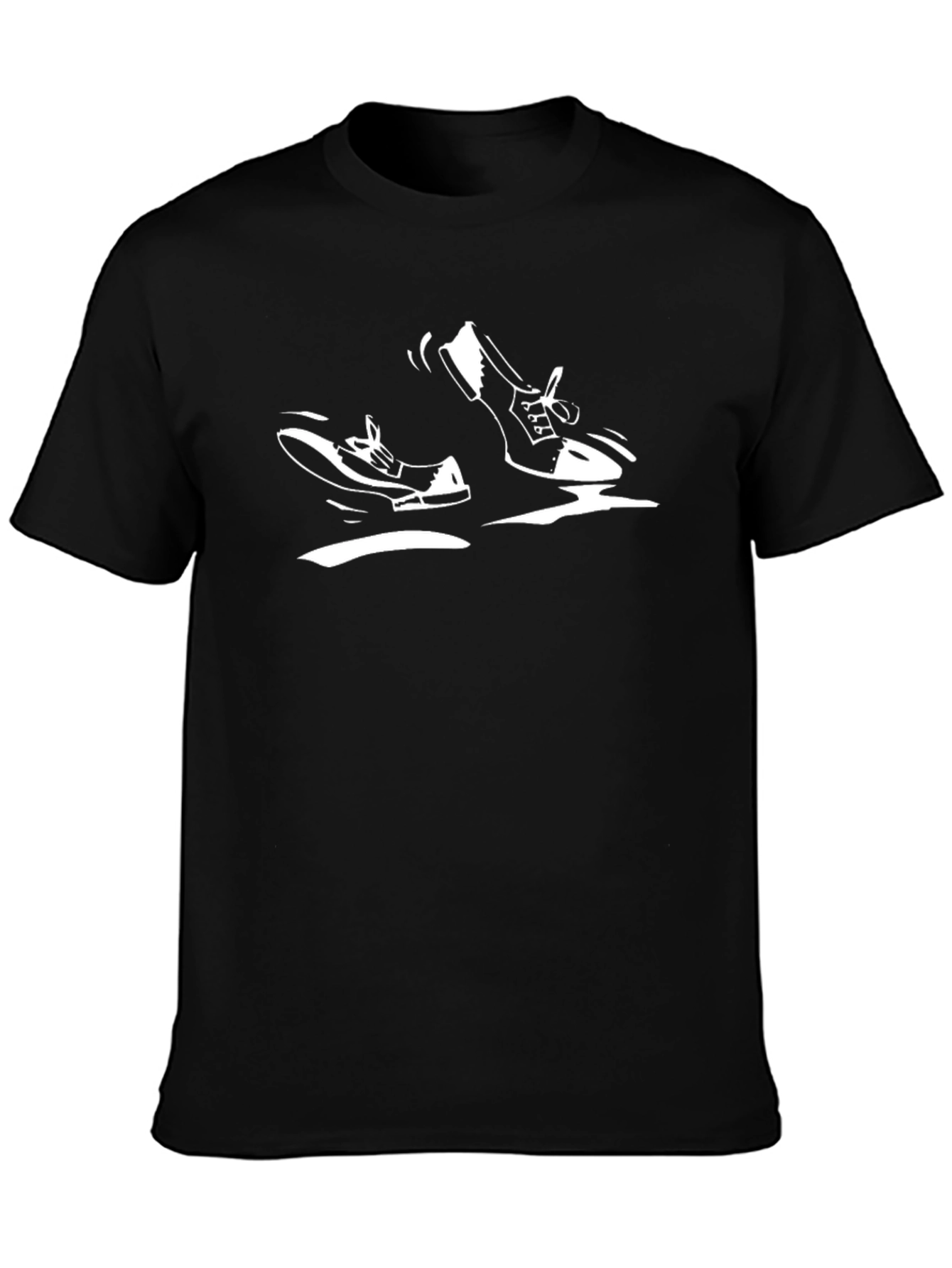 Retro Shoe Graphic Black T-Shirt