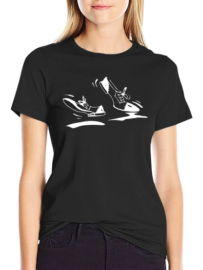 Retro Shoe Graphic Black T-Shirt