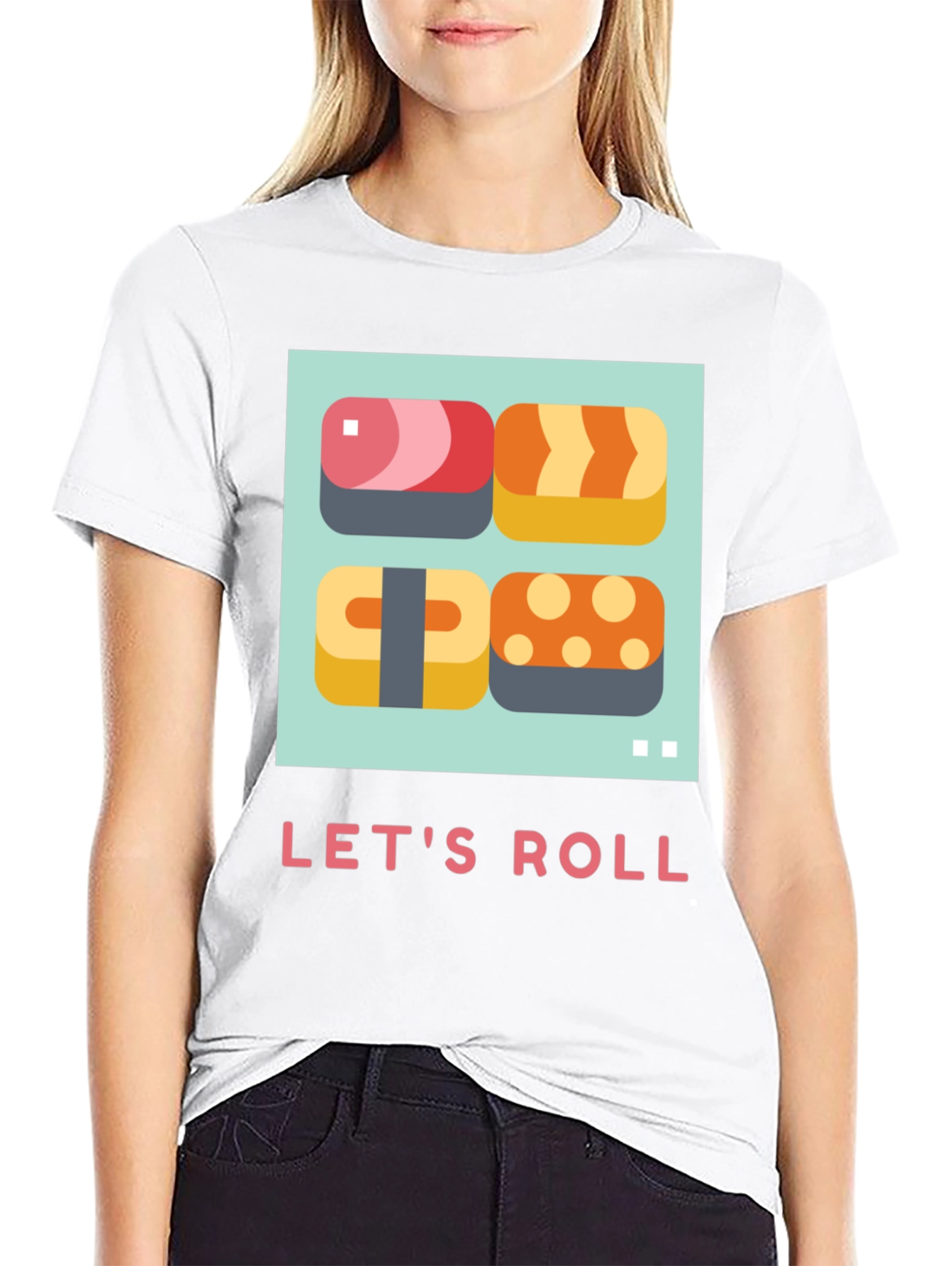 Lets Roll Sushi T-Shirt - Casual Comfort