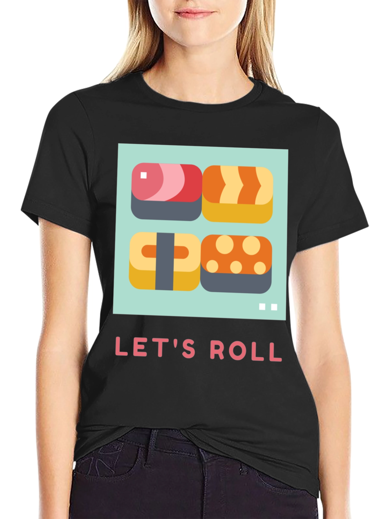 Lets Roll Sushi T-Shirt - Casual Comfort