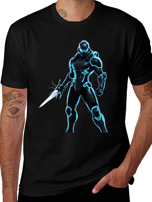 Sci-Fi Warrior Black T-Shirt