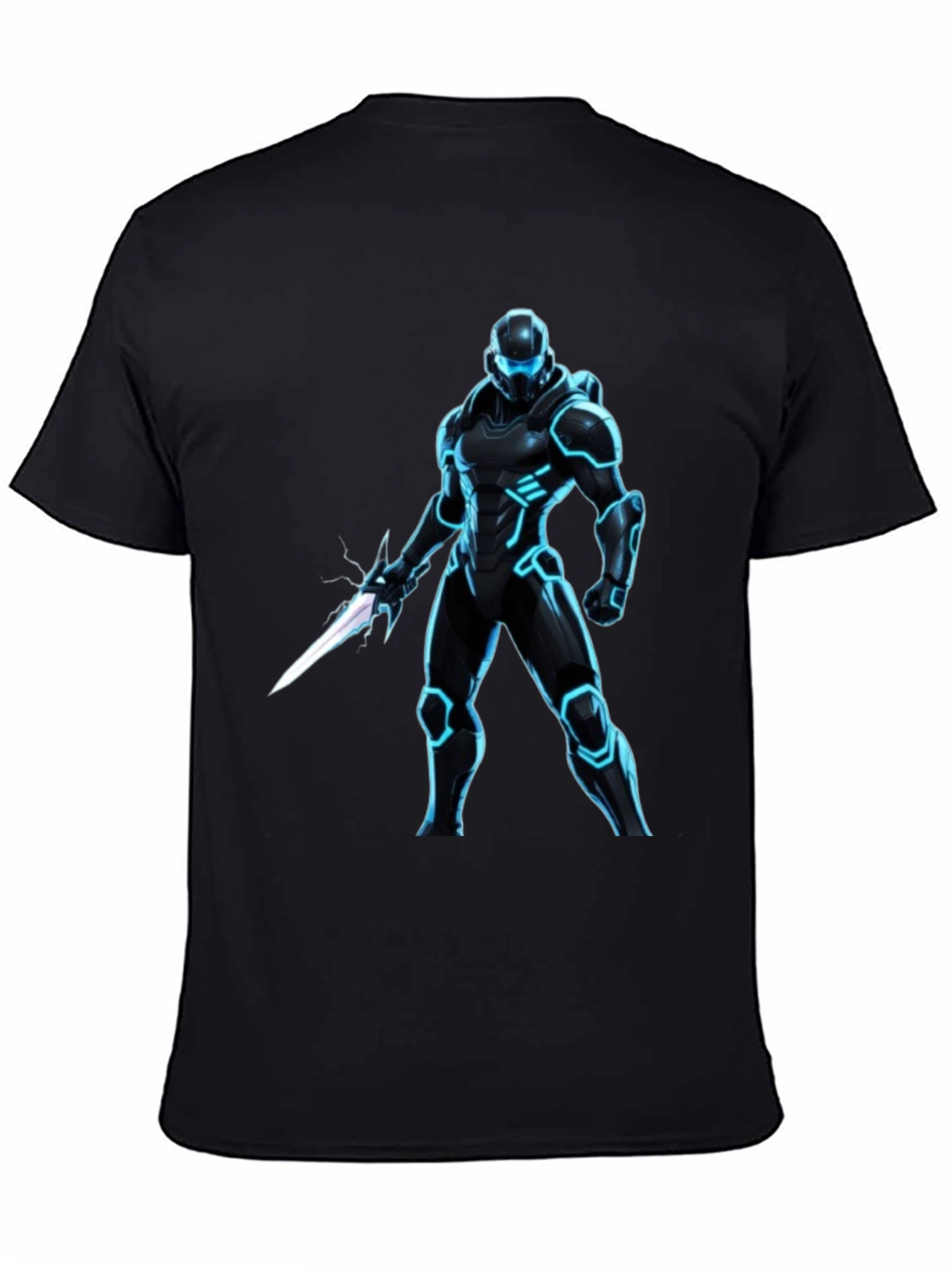 Sci-Fi Warrior Black T-Shirt
