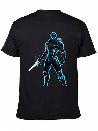 Sci-Fi Warrior Black T-Shirt