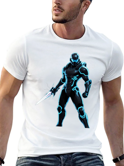 Sci-Fi Warrior Black T-Shirt