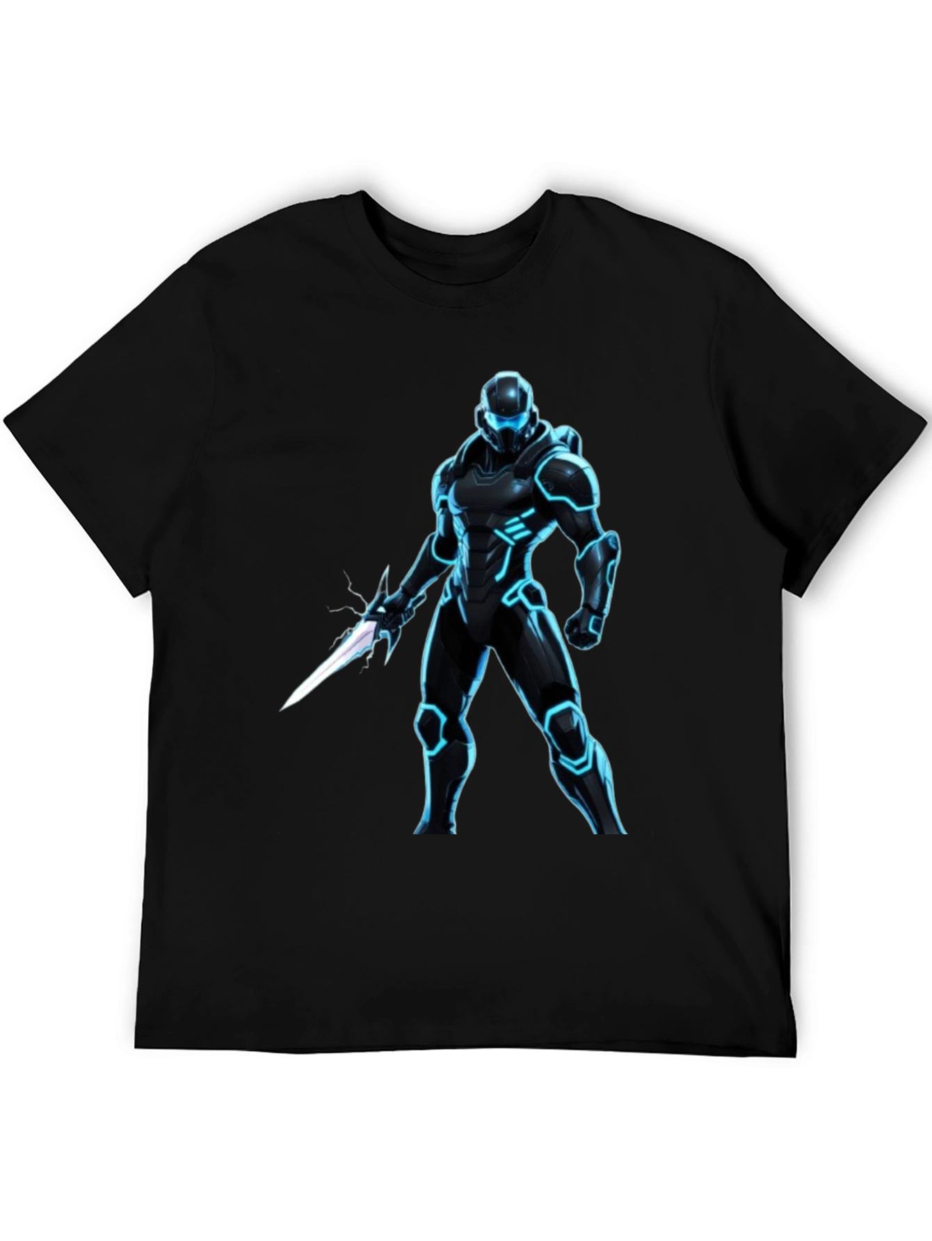 Sci-Fi Warrior Black T-Shirt