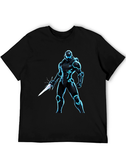 Sci-Fi Warrior Black T-Shirt