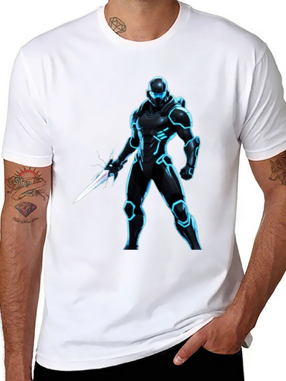 Sci-Fi Warrior Black T-Shirt