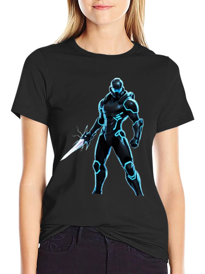 Sci-Fi Warrior Black T-Shirt