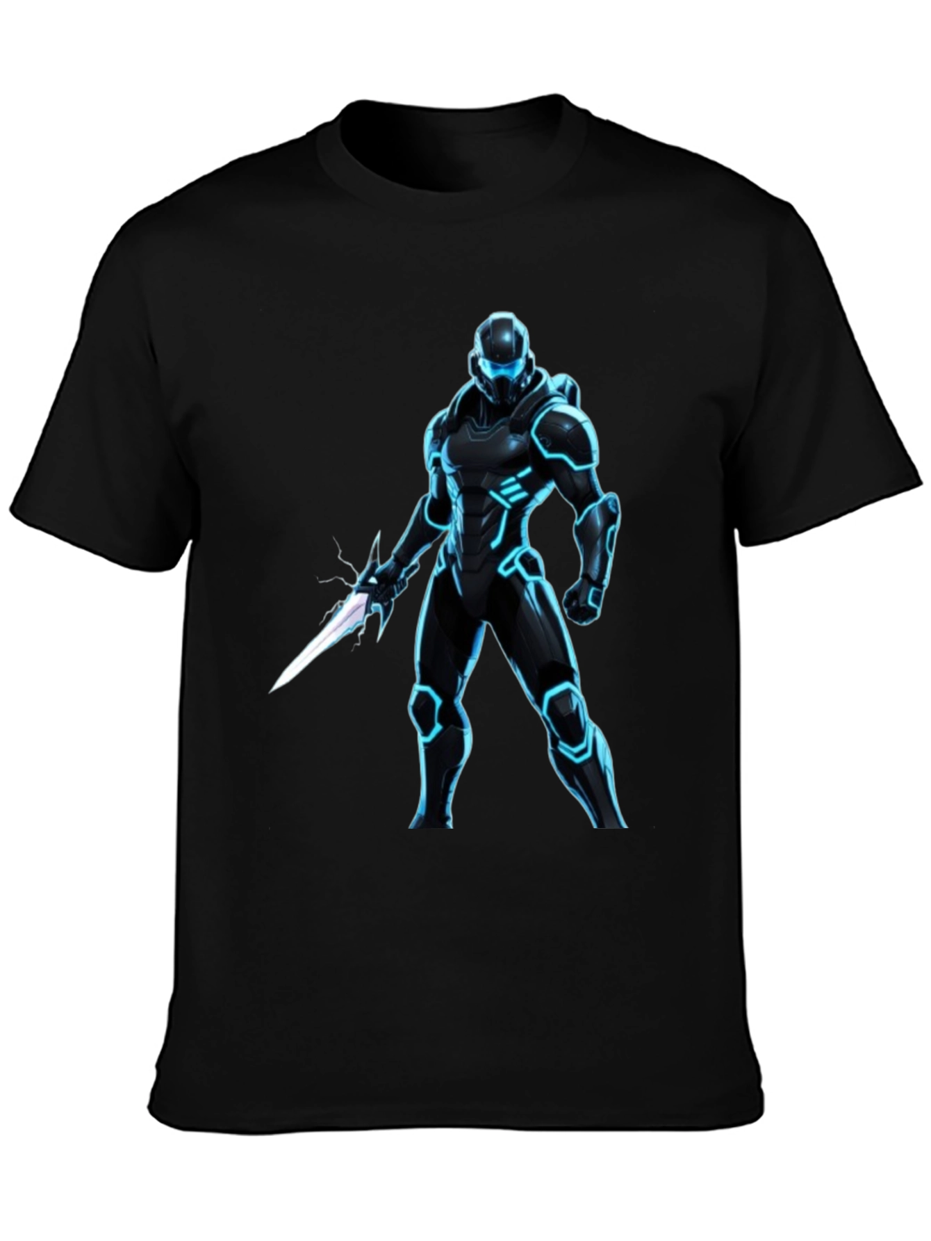 Sci-Fi Warrior Black T-Shirt