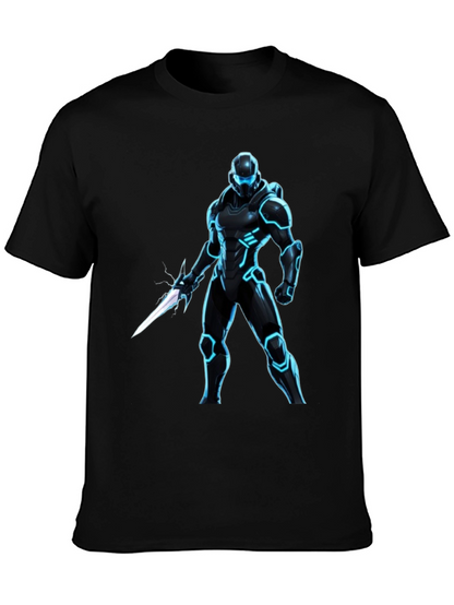 Sci-Fi Warrior Black T-Shirt