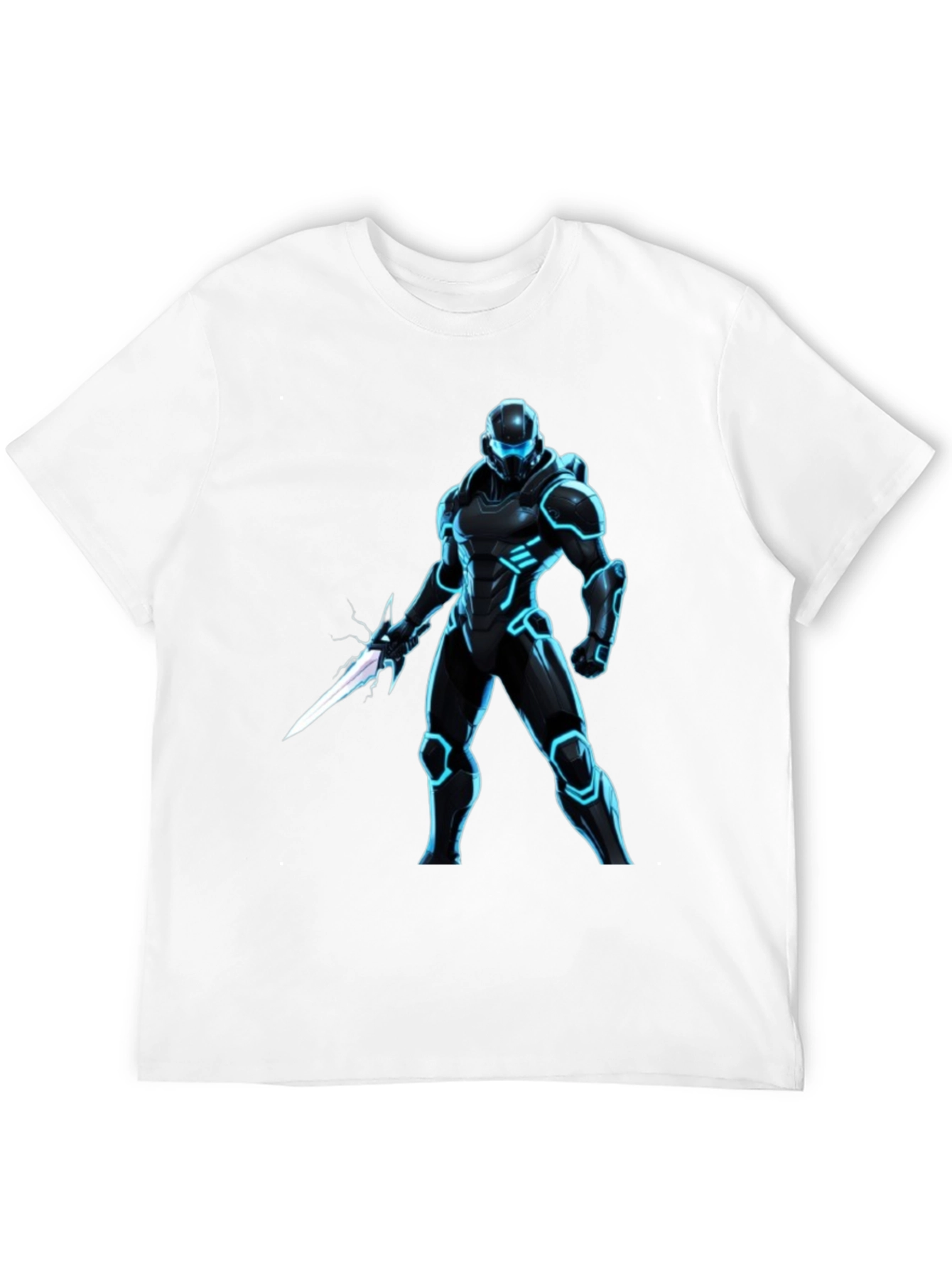 Sci-Fi Warrior Black T-Shirt