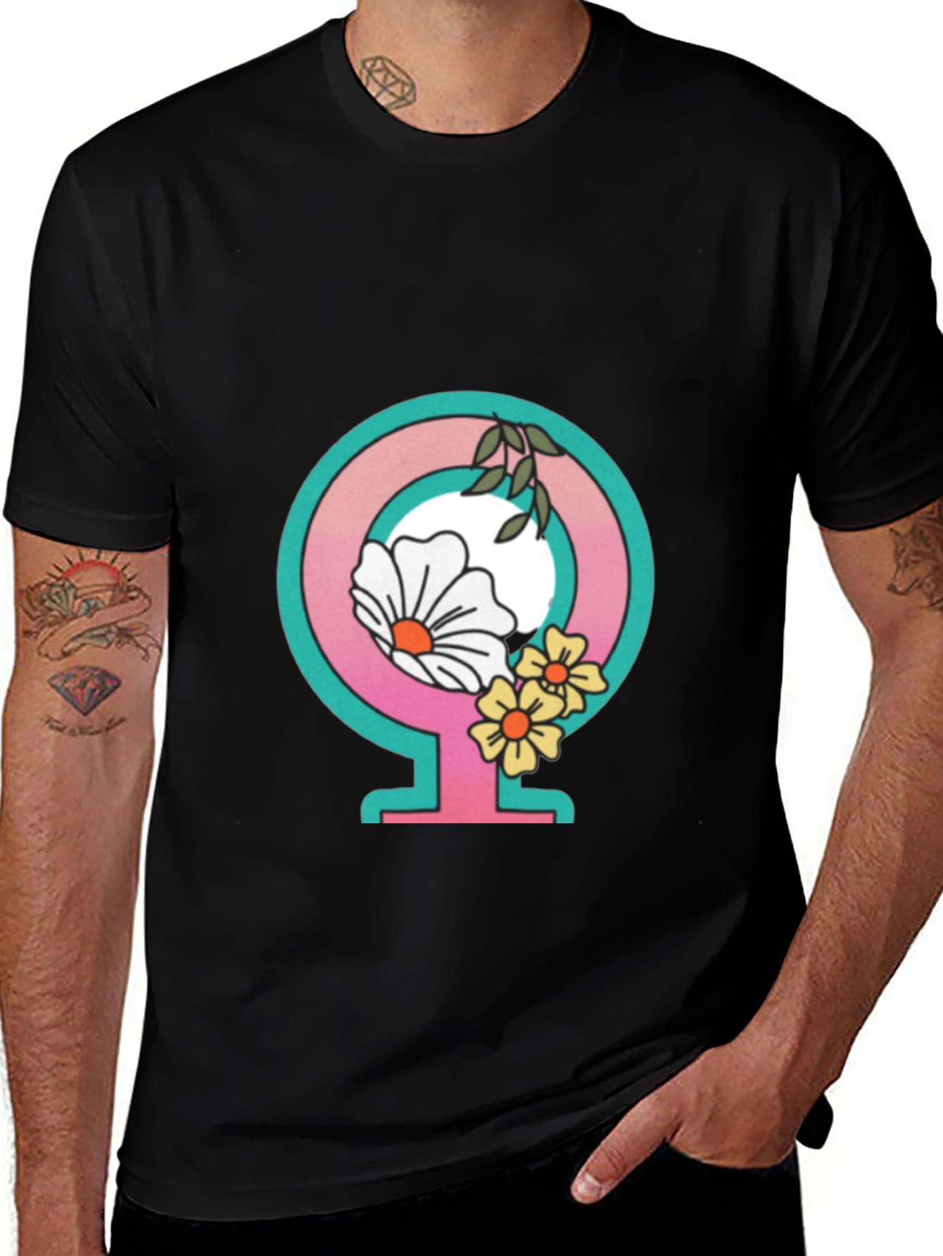 Feminist Flower Power Graphic Tee