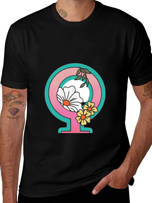 Feminist Flower Power Graphic Tee