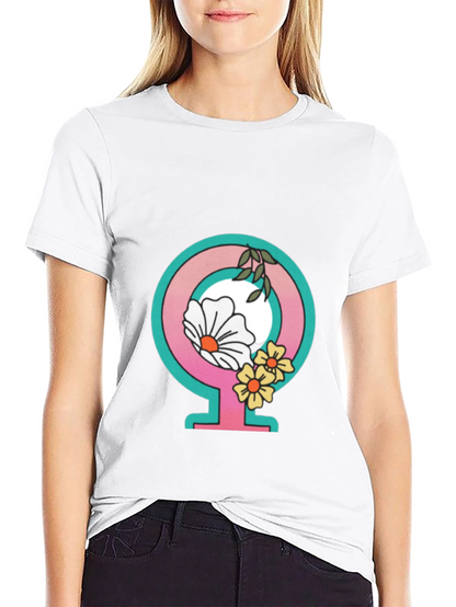 Feminist Flower Power Graphic Tee