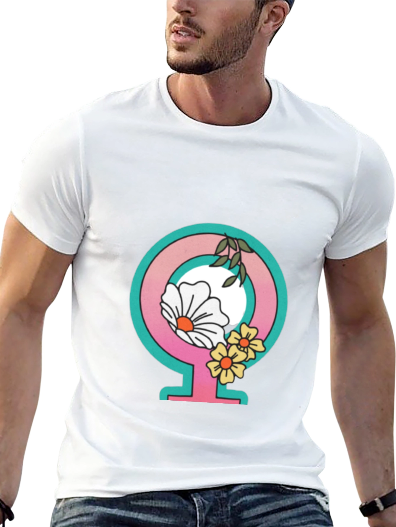 Feminist Flower Power Graphic Tee