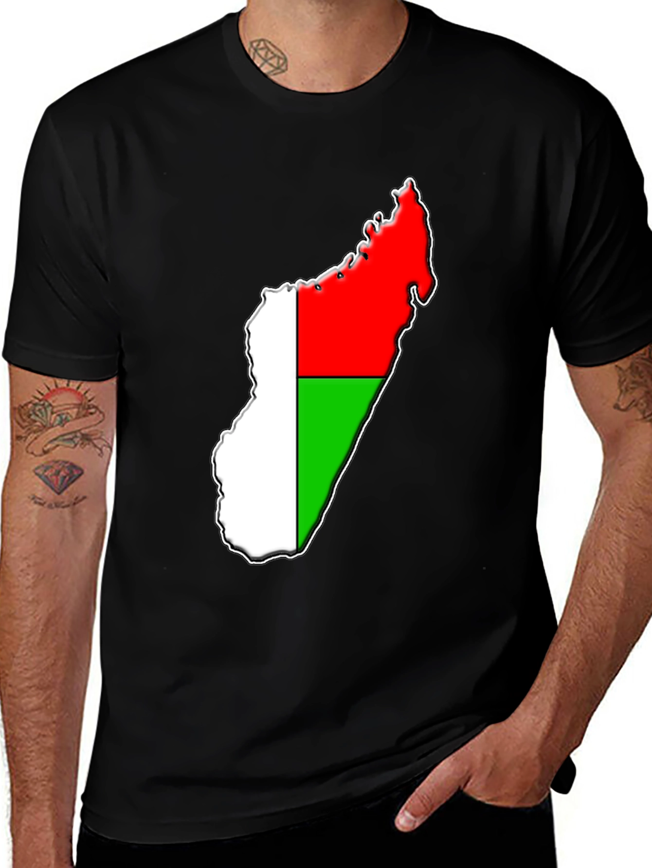 Madagascar Flag Graphic T-Shirt