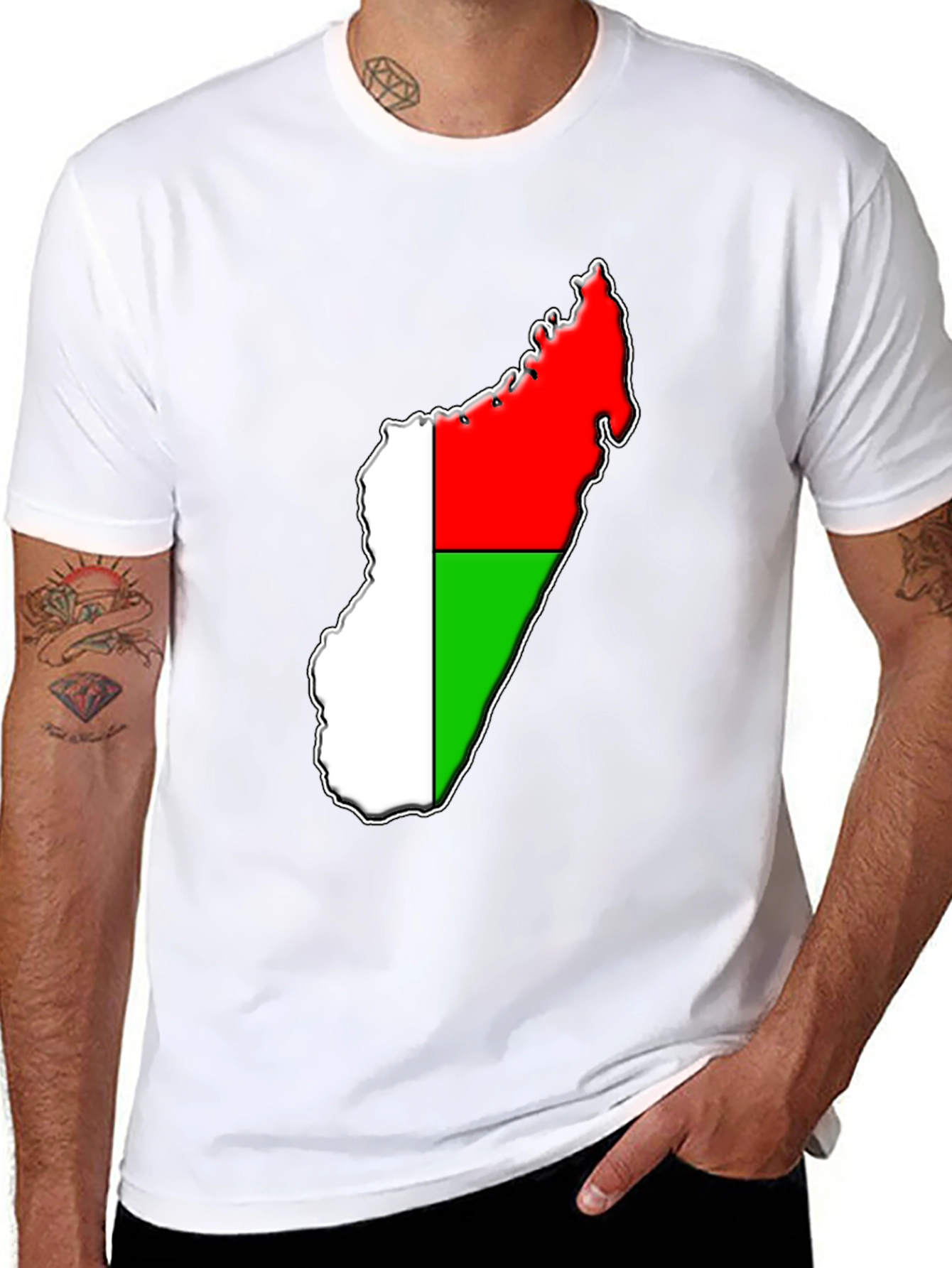 Madagascar Flag Graphic T-Shirt
