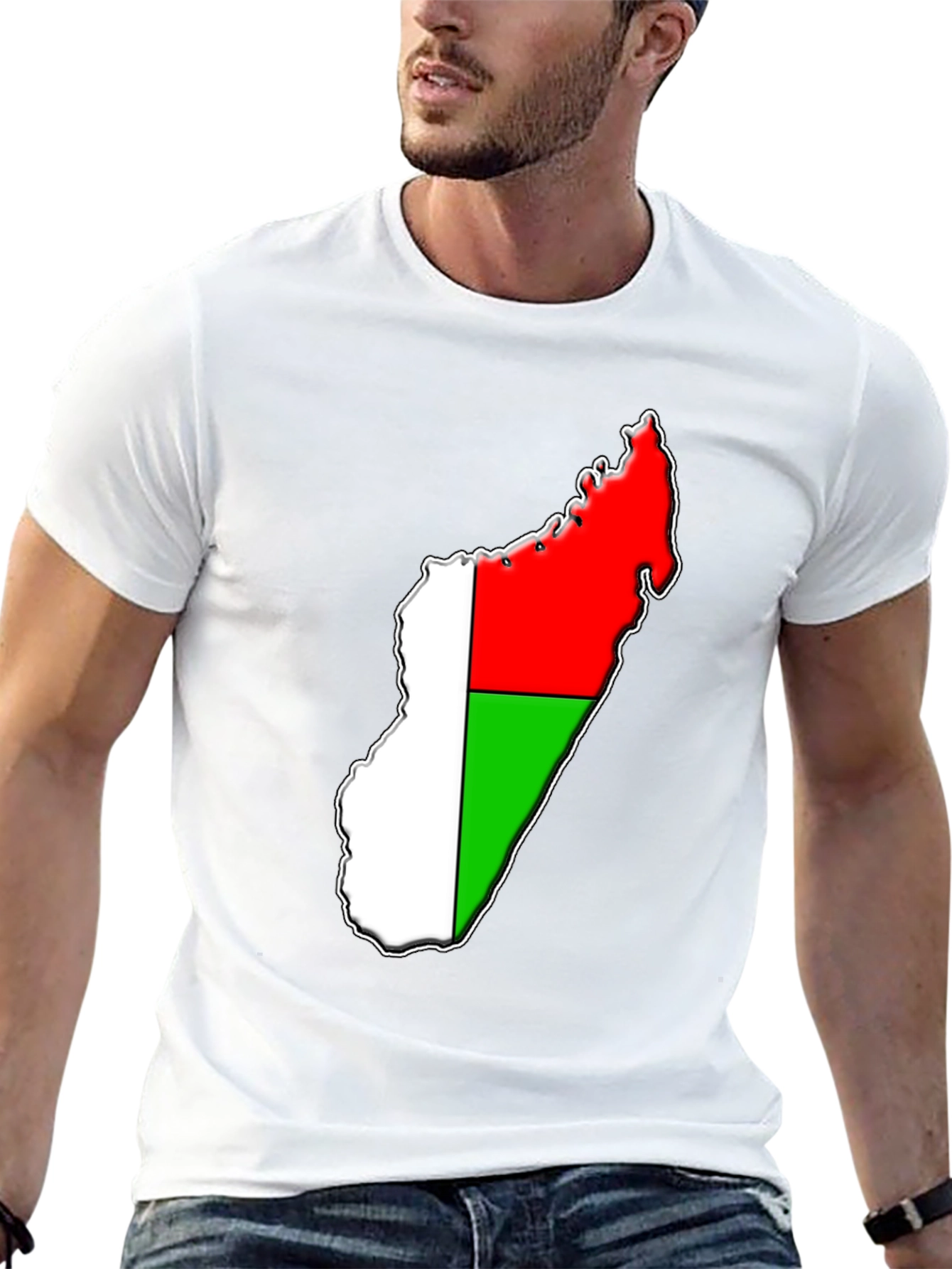 Madagascar Flag Graphic T-Shirt
