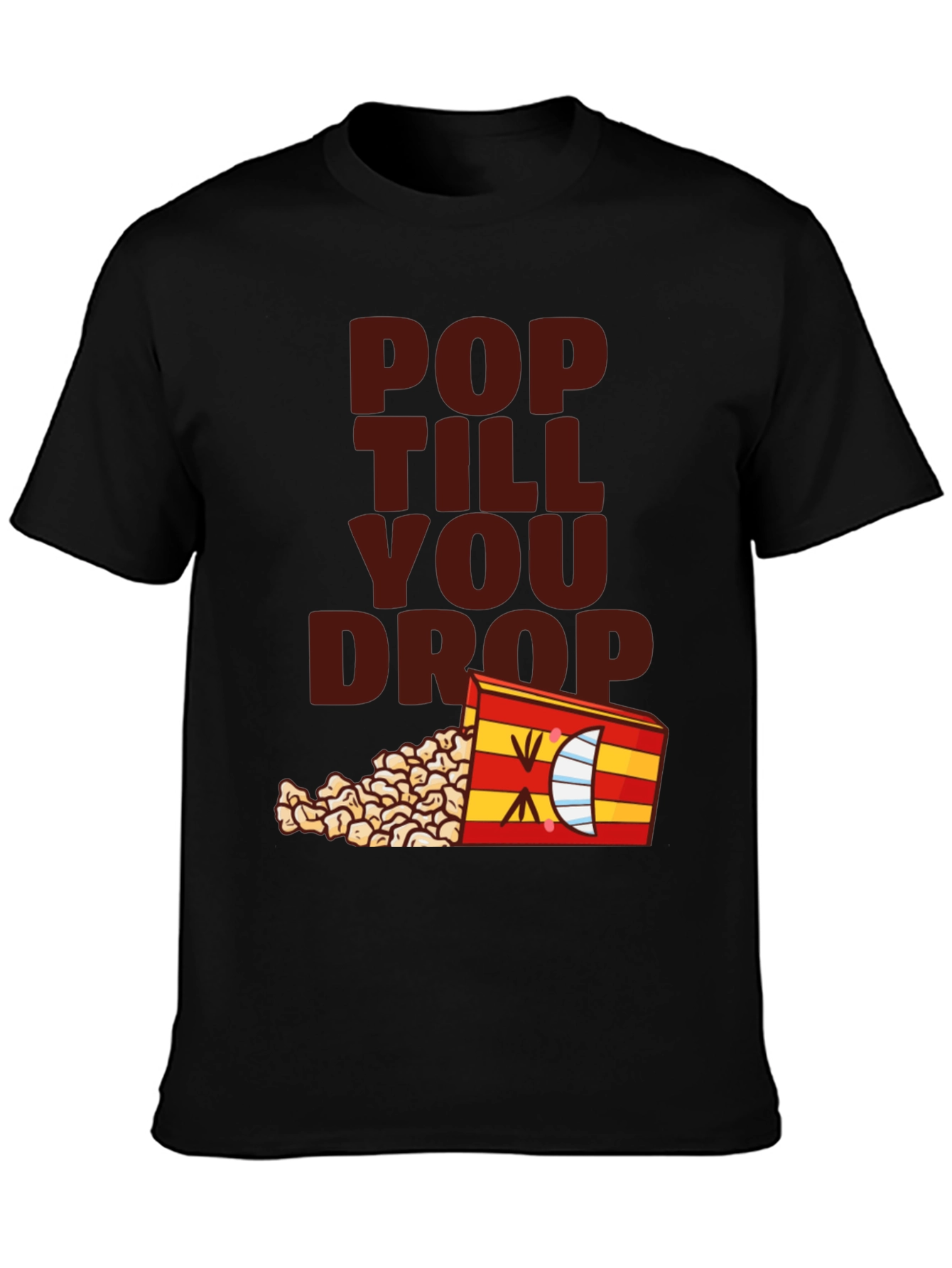 Pop Till You Drop T-Shirt - Black Novelty Tee