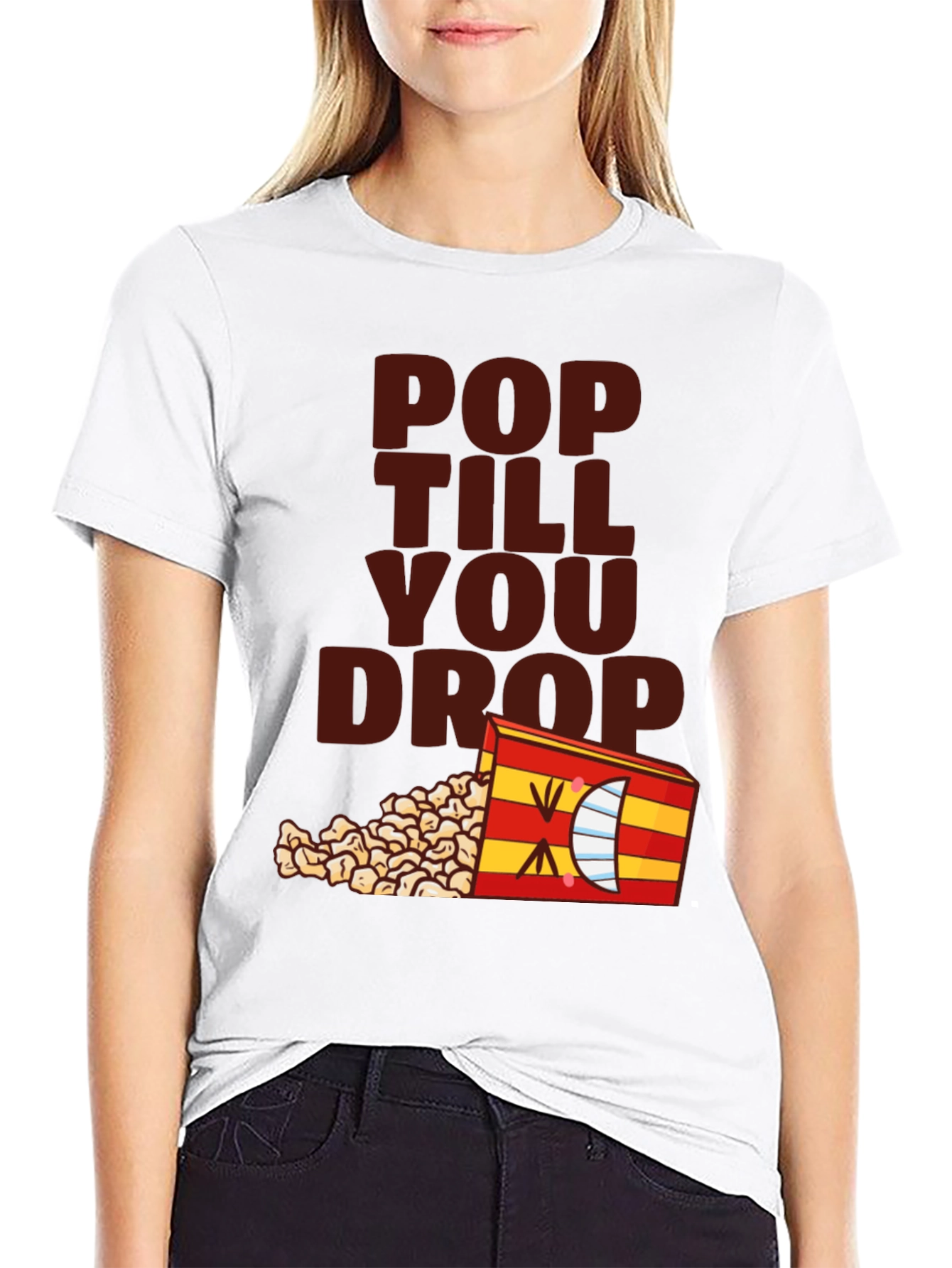 Pop Till You Drop T-Shirt - Black Novelty Tee
