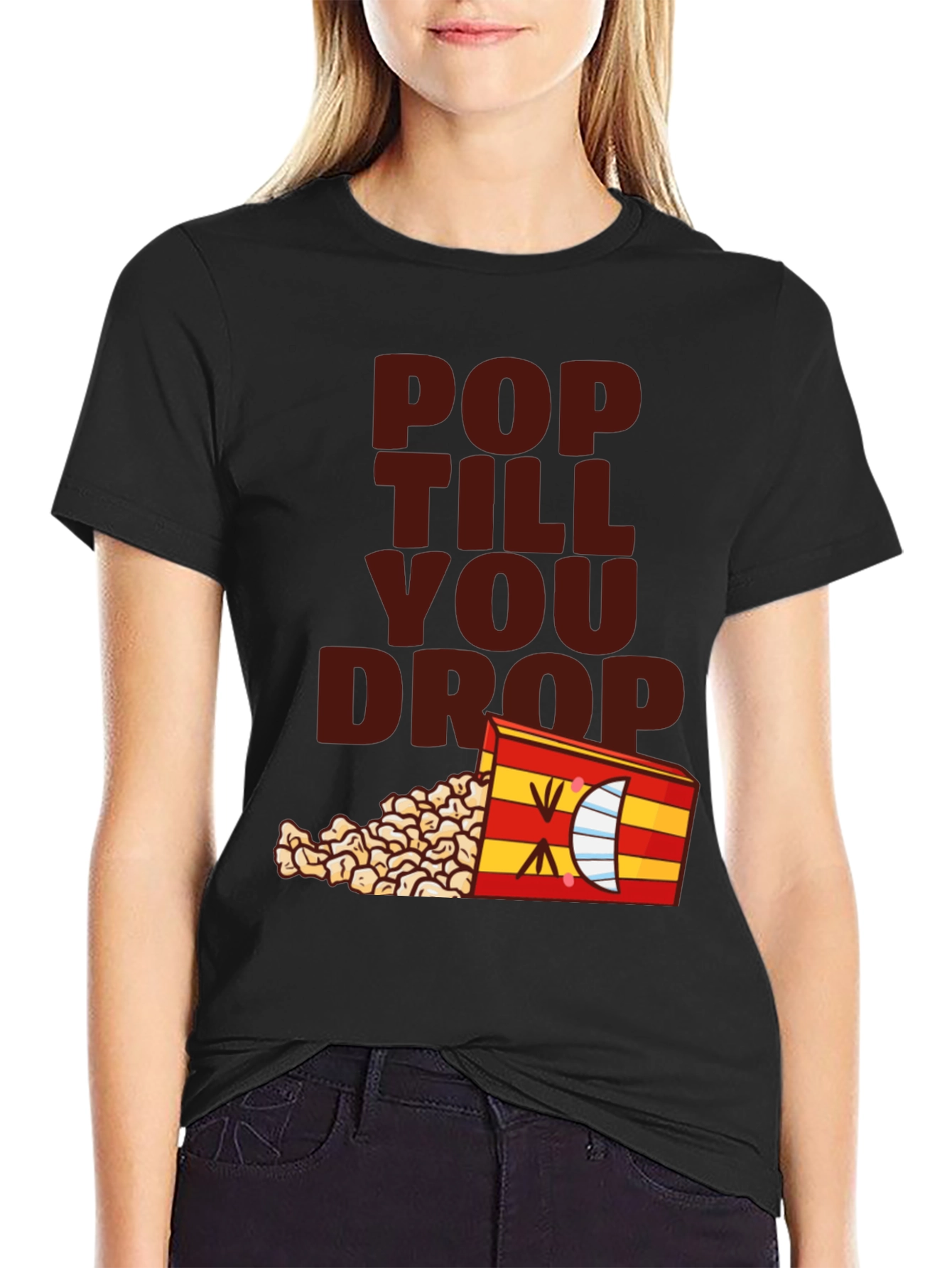 Pop Till You Drop T-Shirt - Black Novelty Tee