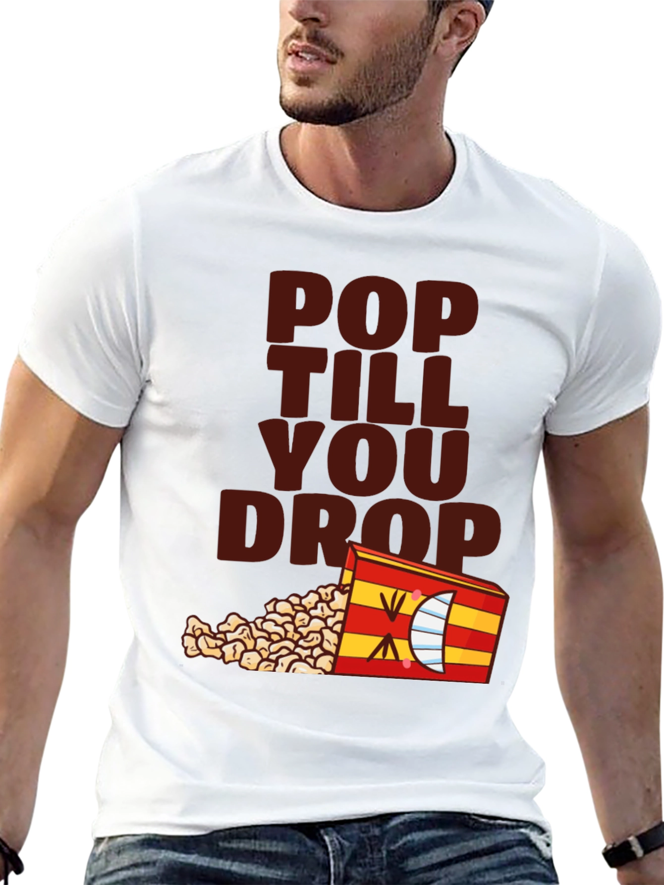 Pop Till You Drop T-Shirt - Black Novelty Tee