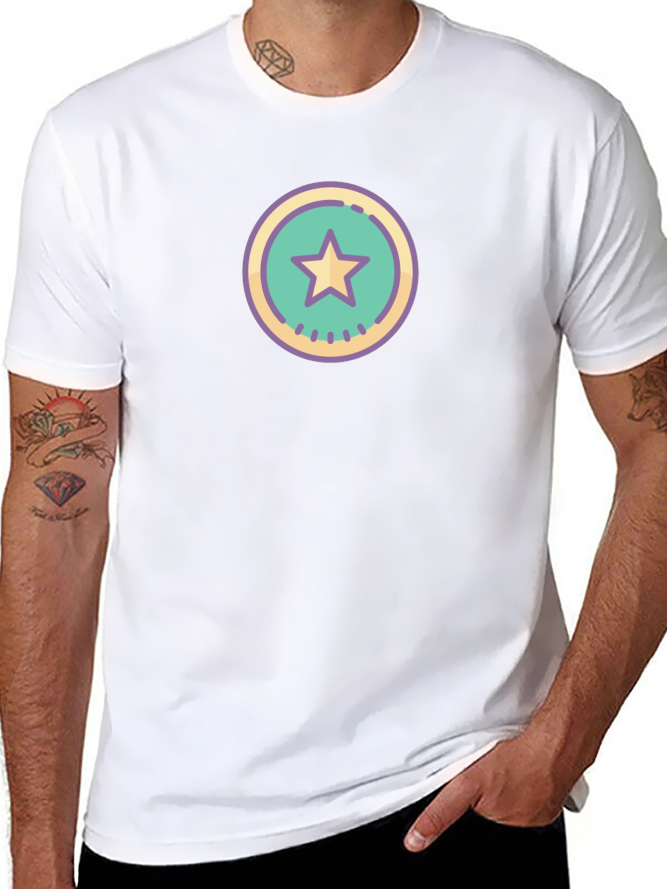 Star Emblem Black Tee