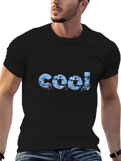 Cool Graphic Print Black T-Shirt