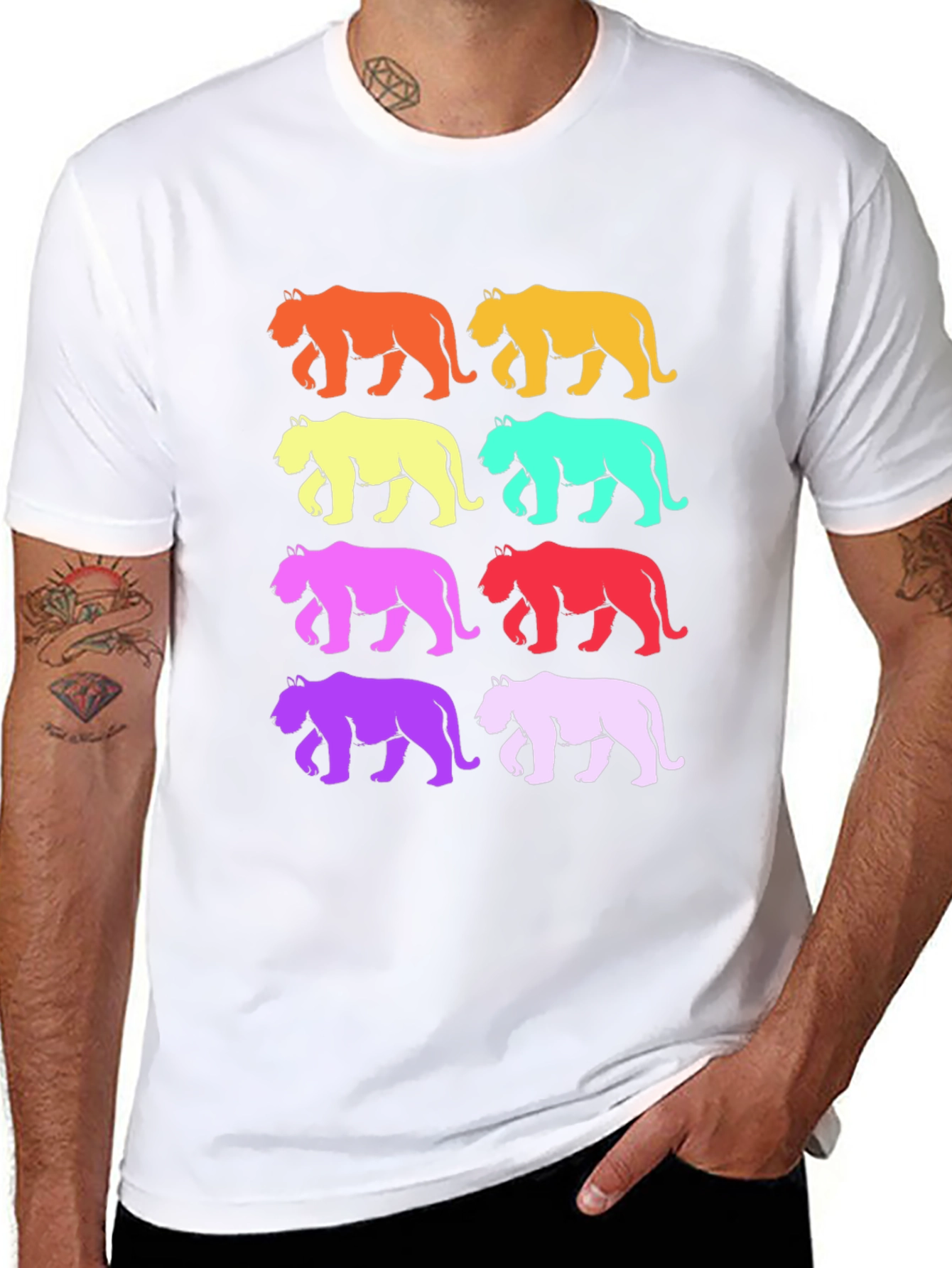 Retro Tiger Graphic T-Shirt