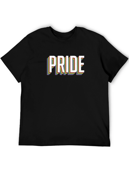 Pride Rainbow Graphic Tee - Black LGBTQ Shirt