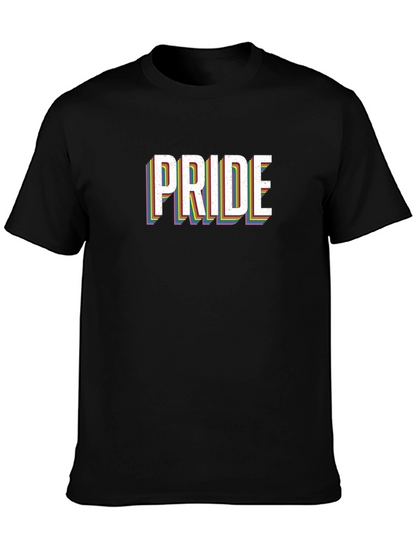 Pride Rainbow Graphic Tee - Black LGBTQ Shirt