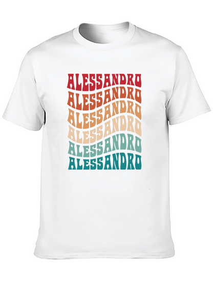 Retro Alessandro Name Tee - Cool Personalized Gift!
