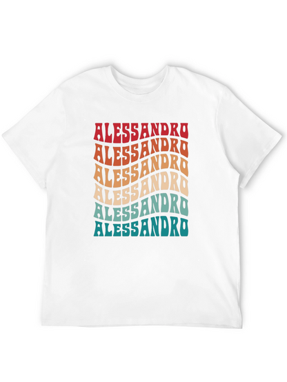 Retro Alessandro Name Tee - Cool Personalized Gift!
