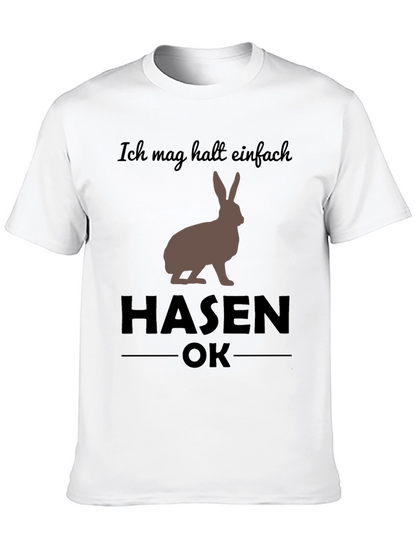Ich Mag Hasen OK T-Shirt - Funny Rabbit Tee