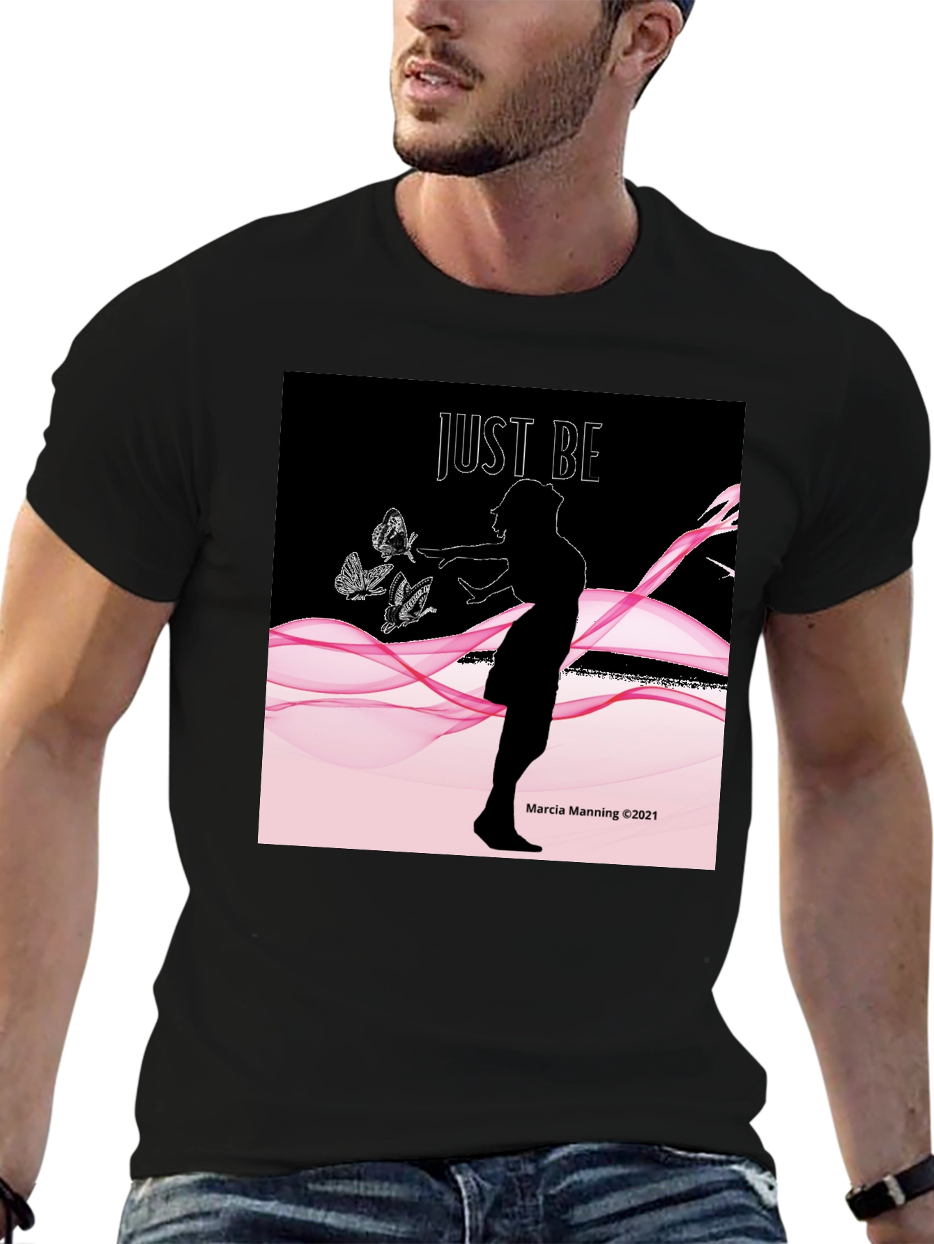 Just Be Womens Graphic Tee - Relaxed Fit