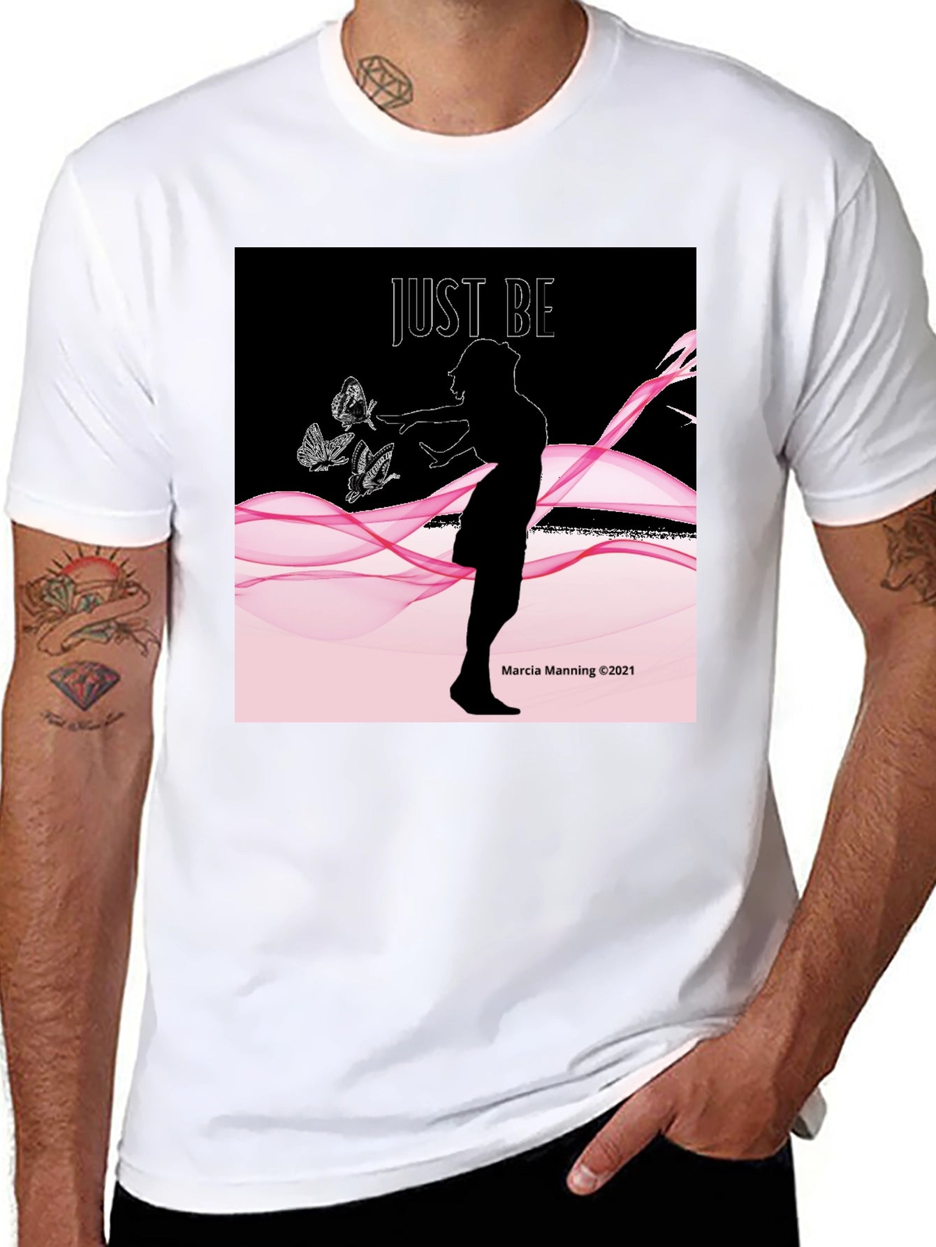 Just Be Womens Graphic Tee - Relaxed Fit