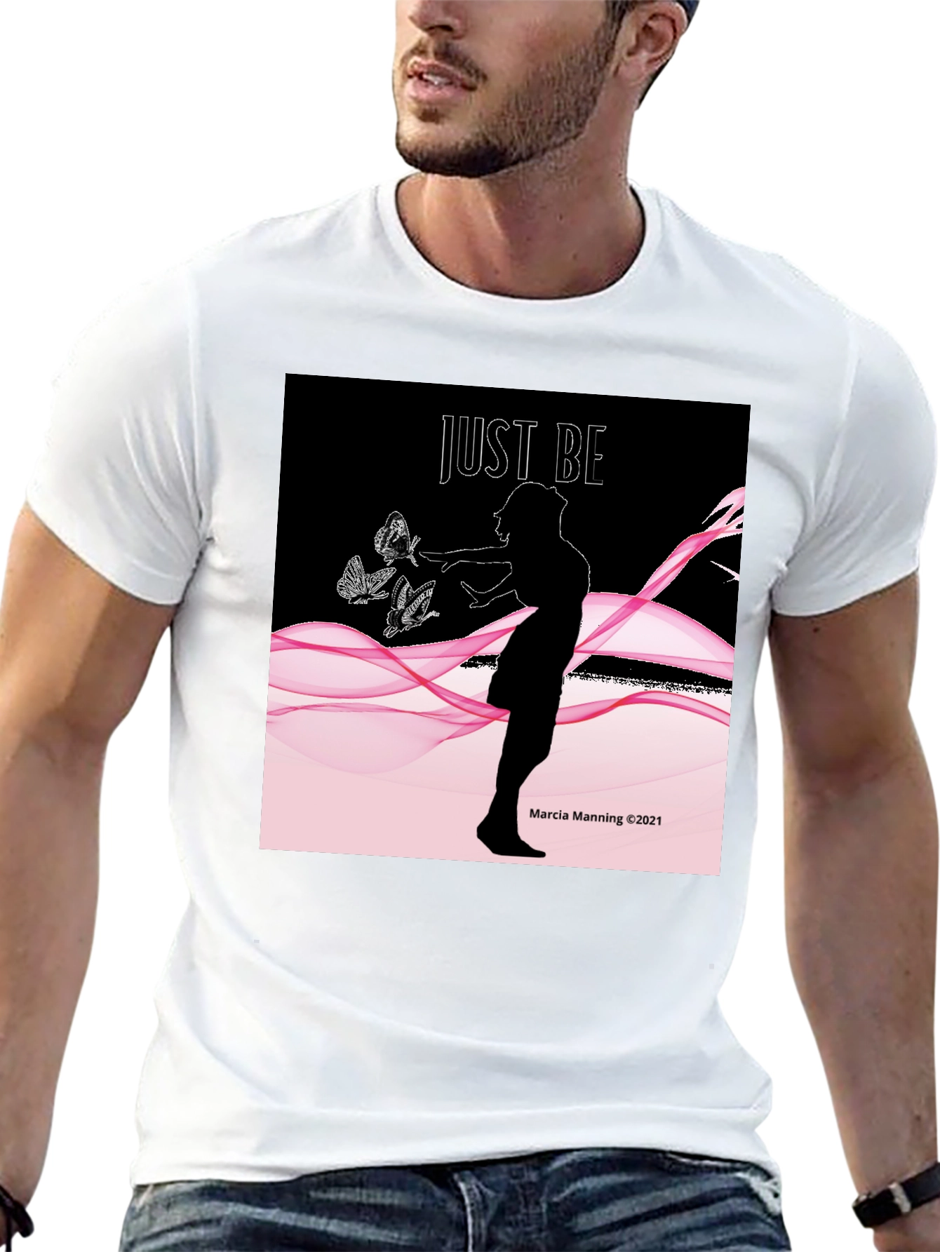 Just Be Womens Graphic Tee - Relaxed Fit