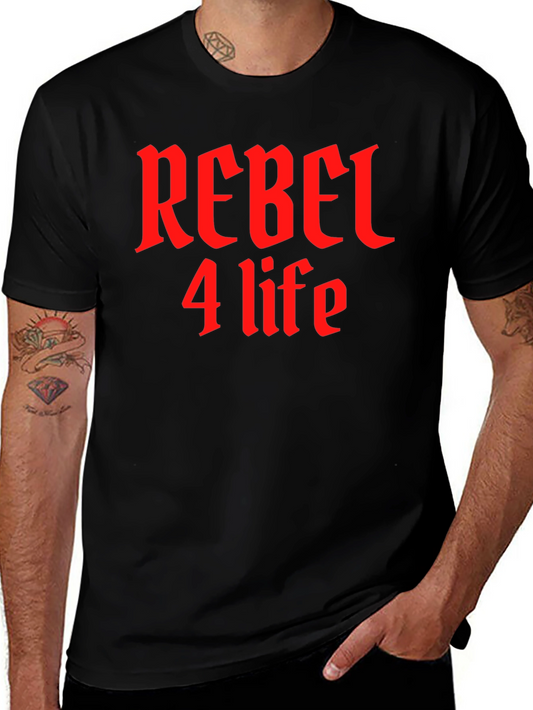 Rebel 4 Life Black T-Shirt - Edgy Style