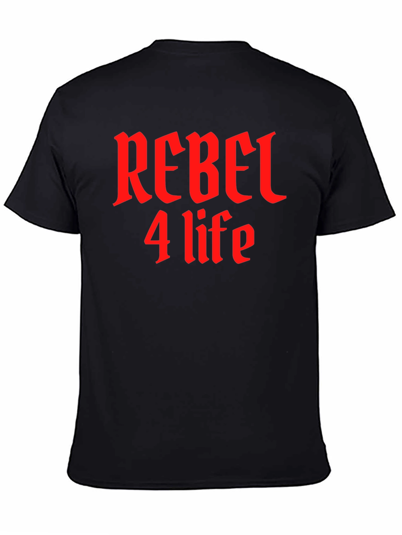 Rebel 4 Life Black T-Shirt - Edgy Style
