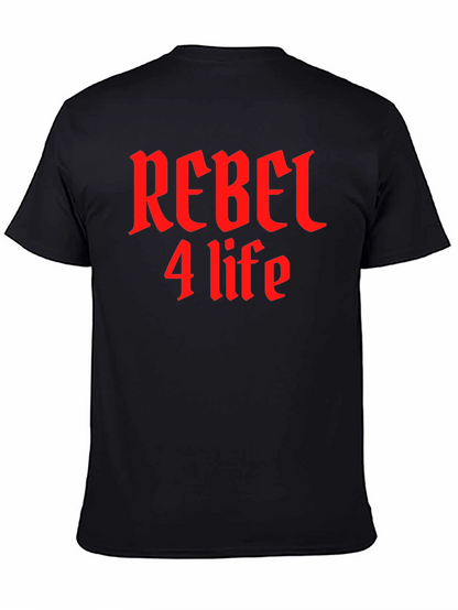 Rebel 4 Life Black T-Shirt - Edgy Style