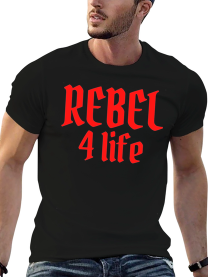 Rebel 4 Life Black T-Shirt - Edgy Style