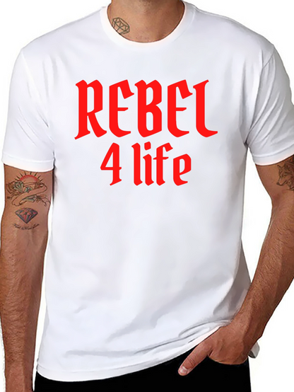 Rebel 4 Life Black T-Shirt - Edgy Style