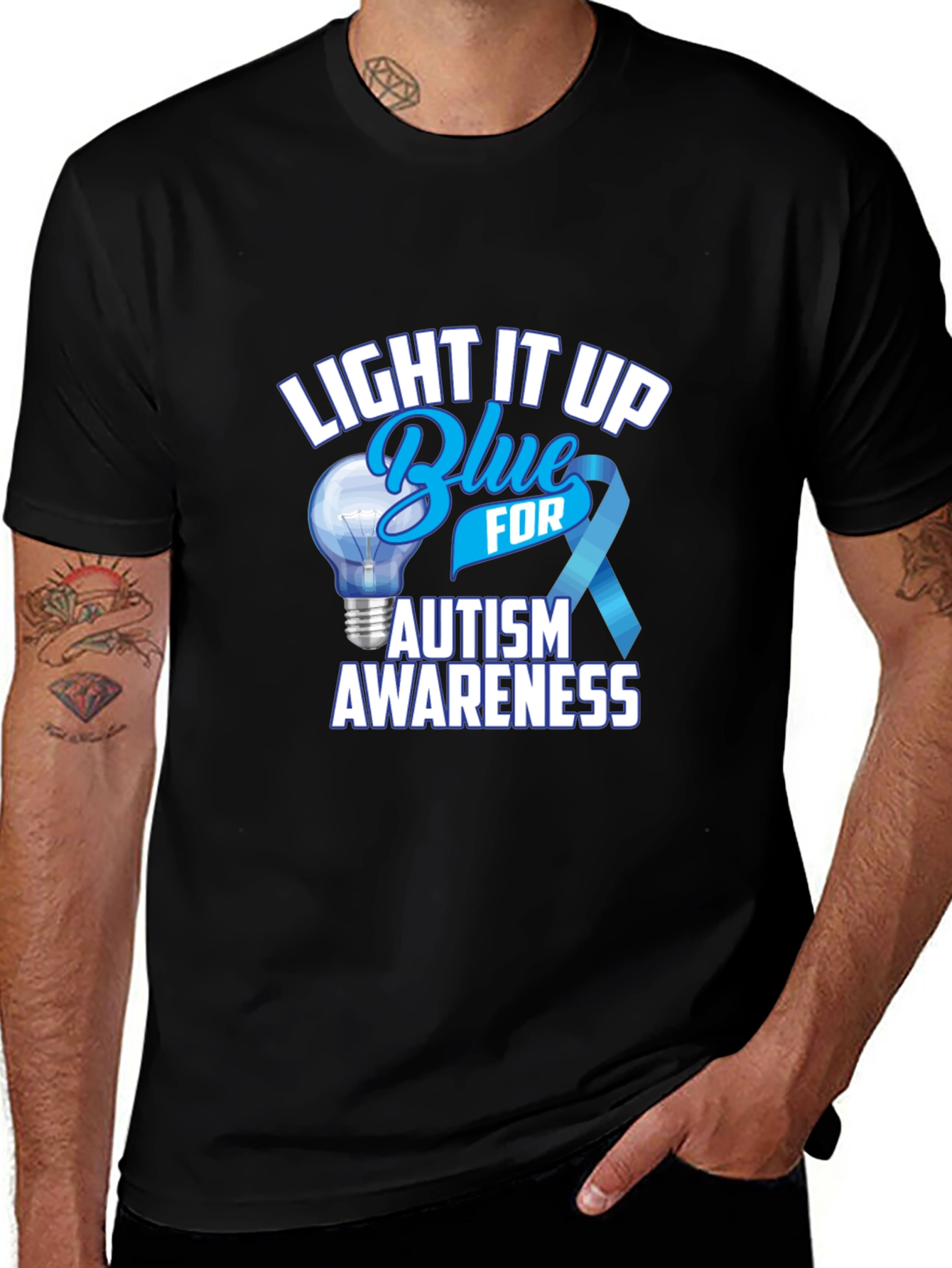 Autism Awareness T-Shirt - Light It Up Blue